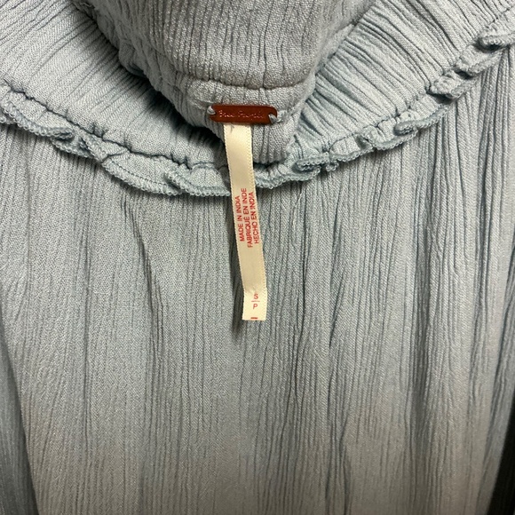 Free People Vienna Midi Skirt 100% cotton Size Small - Picture 3 of 3